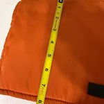 adolfo dominguez orange pouch makeup bag clutch stylish functional trendy Photo 8