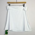 Halara Strapless Tube Top Shirt Side Slit Slim Fit Minimalist White Womens L New Photo 1