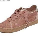 Dolce Vita Zalen Pink Velvet Slip On Sneakers Photo 0