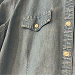 LL Bean Women’s XL Denim Short Sleeve Button Up Shirt Western Y2K 90s Workwear Blue Photo 1