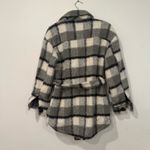 Line and Dot  Harrison Wool Blend Jacket Shacket in Black and Grey XS Photo 6