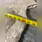 Custom Made Tulle Floral Lace Applique Cap Sleeve Blush Gown Size 6 Pink Photo 10