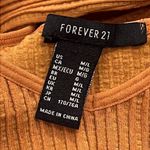 Forever 21  Orange Long Sleeves Cropped Top M/L Photo 6