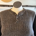 Bill Blass 90s USA Made Cotton Chunky Knit Button Pullover Sweater Size Large Photo 3