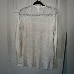 Time And Tru Women’s Open-Knit Lightweight Cardigan - Cream Photo 3