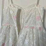 City Studios Floral Embroidered Tulle Bustier Gown Ivory/Pink‎ Prom Formal White Size undefined Photo 8