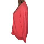 J.Crew chunky V-neck cotton cashmere blend cardigan sweater in poppy size XXS Photo 4