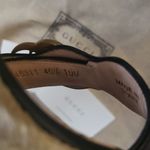 Gucci Aitana Black Leather GG Marmont Wedge Espadrille Sandals Size 40.5 Photo 7