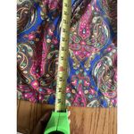 Merona  Blue Pink Paisley Long Sleeve Dress Light Weight Colorful Casual Photo 8