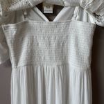 Kings Road NWT Women’s White Maxi Summer‎ Dress with Crochet Cardigan Size M Size M Photo 9