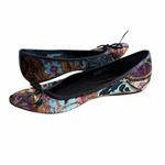 Born Crown Franca Paisley Velvet Pointy Flats Black Size 8 Photo 4