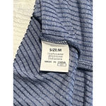 Evaless T Shirt Dress Womens Size M Blue White Ribbed Knit Relaxed Fit Stretch Size M Photo 5
