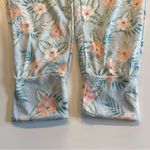 Hurley  Women’s Lounge Sleep Pant Size Large Floral Green Orange Drawstring Soft Photo 3