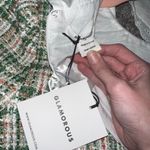 Glamorous  Green and Pink Plaid Mini Dress with White Collar Photo 5