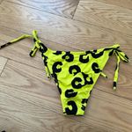 Norma Kamali  Neon Animal Print String Bikini Bottom Size S NEW WITHOUT TAGS Photo 1