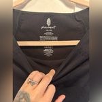 Free People NWOT Cut It Out Short Sleeve Top - Black $58 MSRP Photo 4