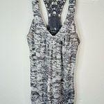 American Dream Grey Crochet Stitched Accent Tank Top Size Small Photo 2