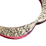 Charles Albert  Alchemía Gold-Toned Hammered Texture Scalloped Edge Bangle Bracel Photo 5