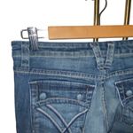 William Rast vtg y2k distressed Belle Flare Low Rise Blue Jeans boho western Photo 12