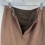 Banana Republic Houndstooth Dark Academia Preppy Skirt Brown Wool Blend Size 2 Photo 4