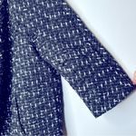 Talbots  Tweed Open Cropped Black White Jacket Size 12P Photo 4