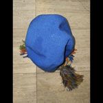 Bag Wayuu Mochila Bucket Boho Colombia Rioacha Slate Blue Turquoise‎ Orange Photo 3