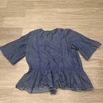 Matilda Jane  Women’s M chambray tie front Cardigan kimono sleeve Photo 3