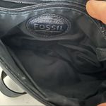 Fossil Pebbled Leather Bag Cross Body Shoulder Black Photo 3