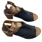 Sophia Milano NWT  Perforated Suede Slingback‎ Heel Sandal Size 7.5 Blue Shoes Photo 0