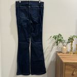 Spanx Size Large Midnight Shade Flare Wide Leg Jeans Pull On Stretch Comfort Photo 2