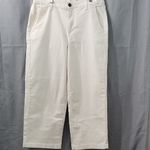 Ella Moss  Women’s Wide Leg Crop Pants Cream Size 8 Photo 3