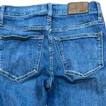 Madewell Stovepipe Denim Jeans Size 24P Raw Hem High Waisted Medium Wash Photo 3