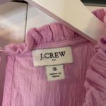 J.Crew purple gauze crinkle flutter sleeve dress small Photo 3