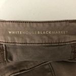 White House | Black Market Jeans The Skinny Ankle Embroidered Zipper Brown 4 Photo 5