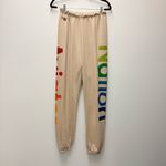 Aviator Nation  2 Sweatpants, Sand Tan | Size Medium Photo 3