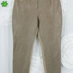 Chico's 1 Tan Alligator Embossed Print Front Pants Comfort Waist Pockets Size 8 Photo 0