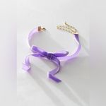 Free People NWT Petite Bow Choker in Lilac Photo 1