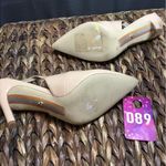 Sam Edelman Hazel Slingback Pumps Heels Women's 7 Beige Leather Pointed Toe Photo 7