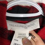 Treasure & Bond Buffalo check plaid hooded zip up cape with pockets Photo 10