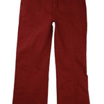Judy Blue Wide Leg Jeans Women's Size 15/32 Burgundy Red Front Seam High Rise Photo 0