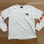 Shadow Hill  Los Angeles Flame Long Sleeve Tee in White Photo 0
