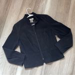 Vintage Suede AGB Byer California Full Zip Jacket Black (10 petite) minimalist Size 10P Photo 0