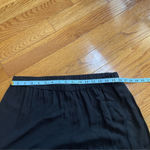 Eileen Fisher  Silk Georgette Crepe Black Wide-Leg Pant, Beach, Ankle Length M Photo 6