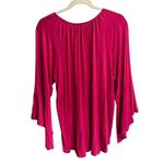 Ashley Stewart Pink Size 18/20 3/4 Flare Sleeve Top Pullover Whimsical Photo 5