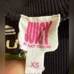 Juicy Couture Women’s Crop Sweatshirt Jumper Size XS oversized Y2K Green Stripes Photo 4