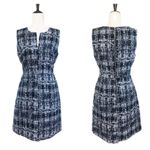 Pim + Larkin PIM + LARKIN Metallic Tweed Mini Sheath Dress Sleeveless Gray Black Size Medium Photo 1