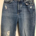 ZARA  distressed ripped‎ jeans medium wash women's size 8 buttonfly high rise Photo 1