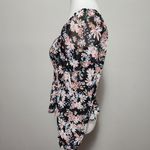 Francesca's Collections Mi ami Chrissy black long sleeve floral top size large Photo 6