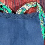 Free People  -Eyes For U Halter Bodysuit - Navy Combo Photo 5