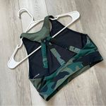 Carbon38 Camo Bra longline tank womens Green (small) workout activewear pilates Photo 3